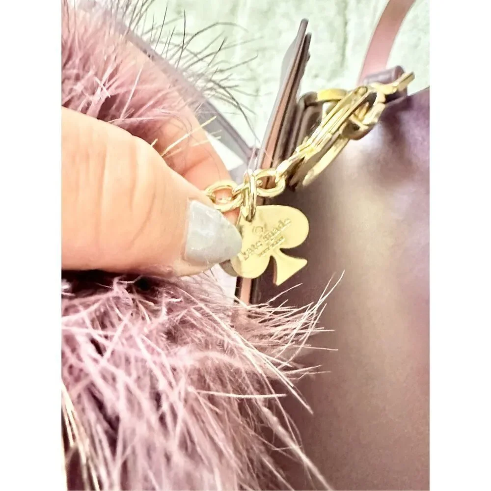 Kate Spade Kyra Arbor Hill Leather Tote Crossbody Purple Pink NWOT